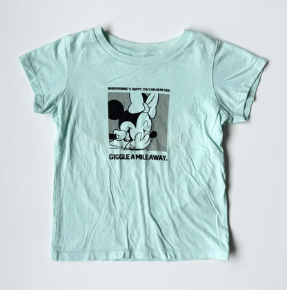 UT Uniqlo x Disney Light Blue Minnie “Giggle A Mile Away” T-Shirt (3-4 Years)