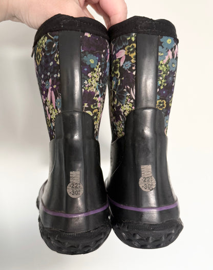BOGS Stomper Purple & Black Night Garden Winter Boots (7)