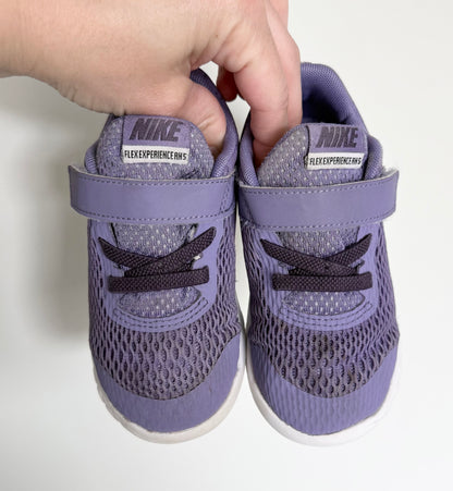 Nike Flex Experience RN 5 Purple Mesh Stretch Lace & Velcro Sneakers (8)