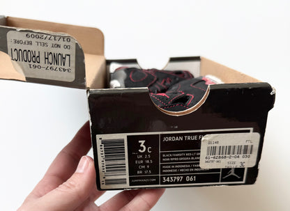 Jordan True Flight Black & Red High Top Lace Up Sneakers (3)