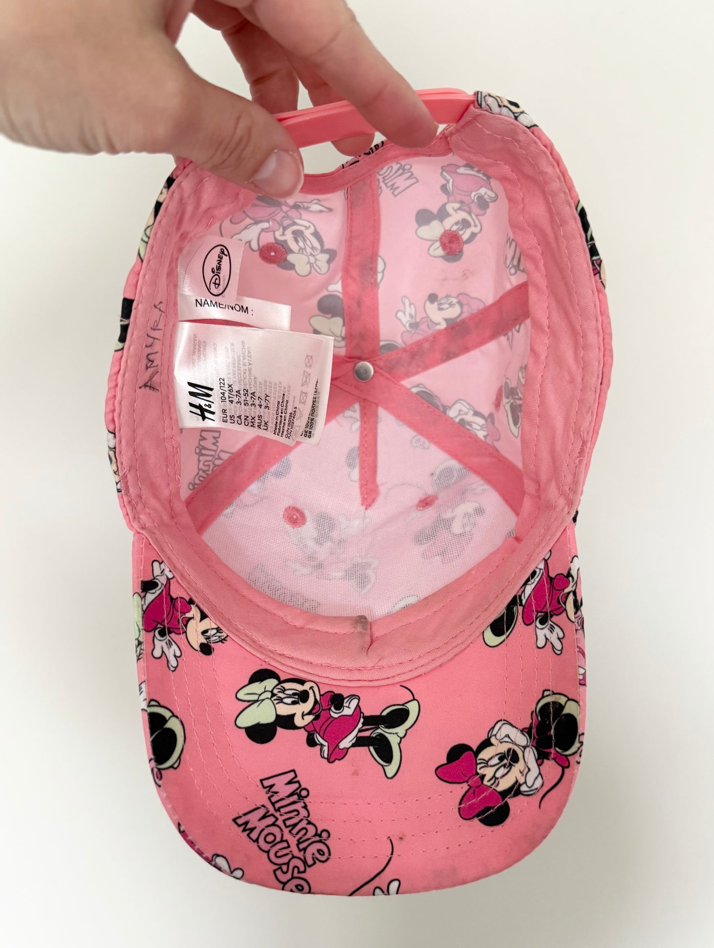 H&M x Disney Pink Minnie Mouse Baseball Cap (3-7 Years)