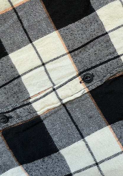 Next Black/Orange Plaid Long Sleeve Button Up (3 Years)
