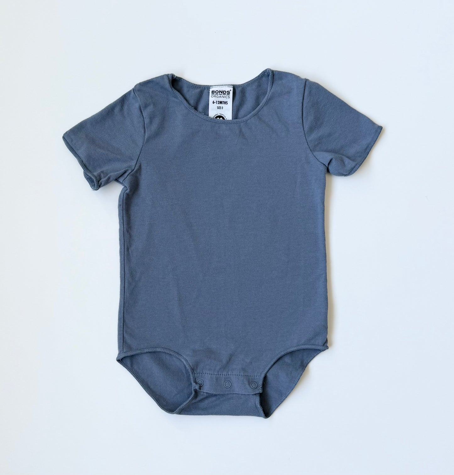 Bonds Organics Blue Onesie (6-12 Months)