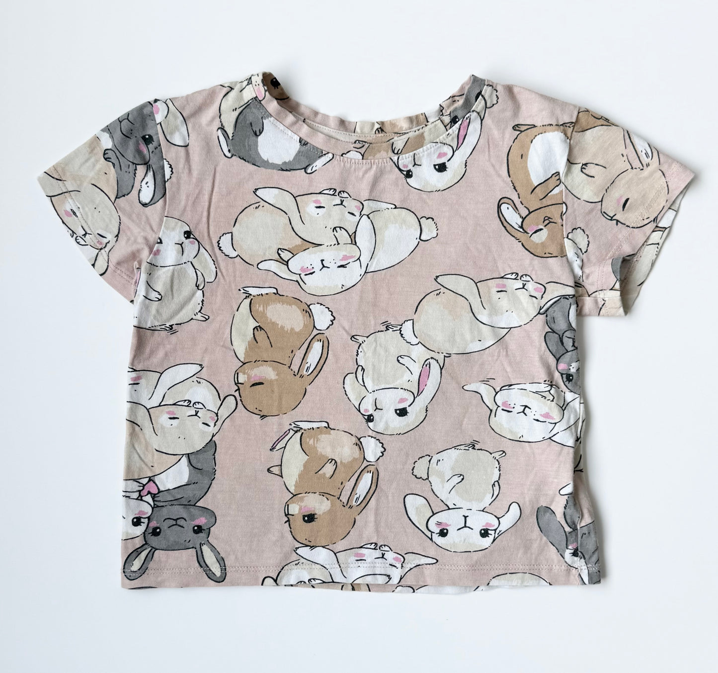 H&M Beige Bunnies T-Shirt (4-6 Years)