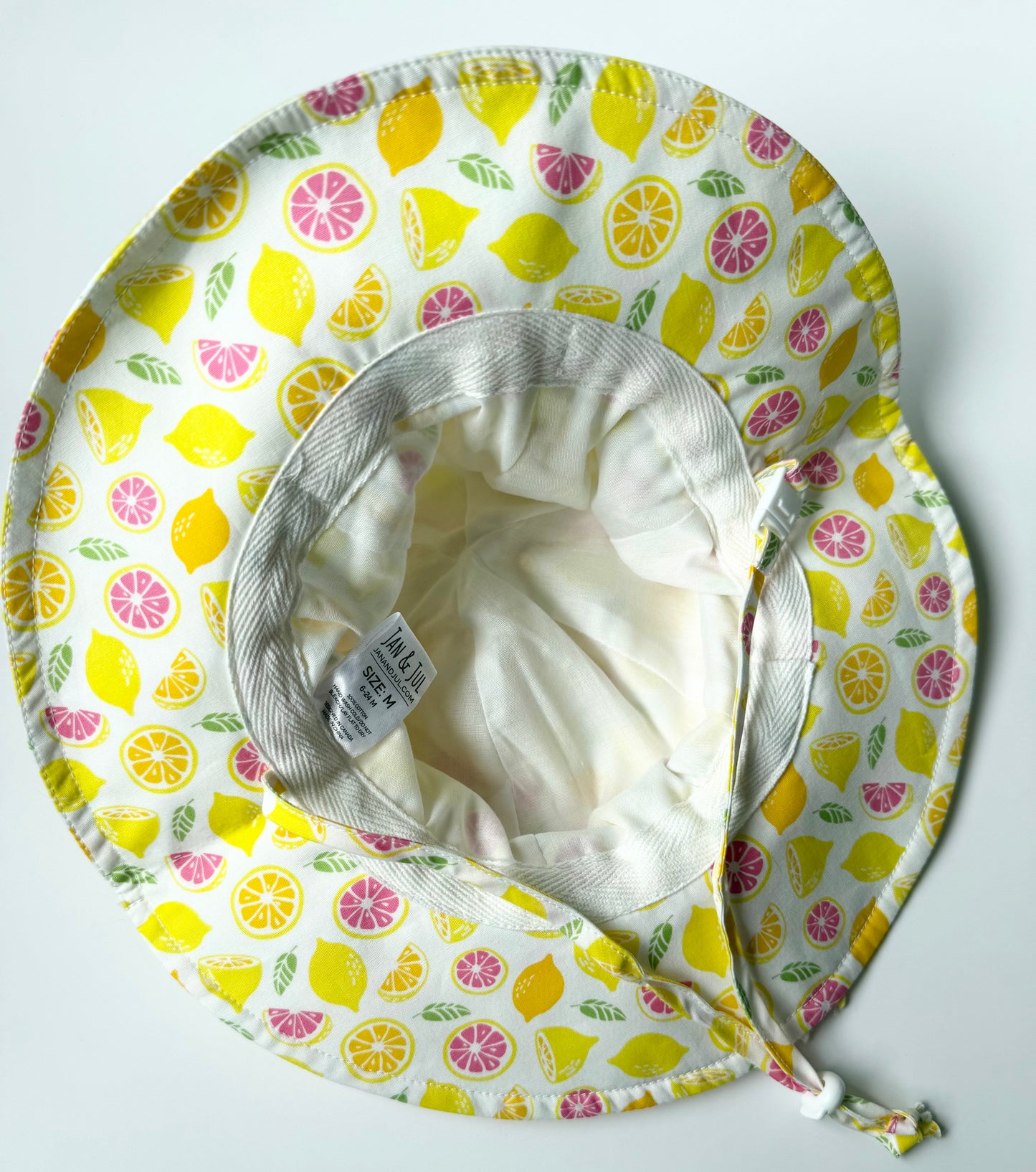 Jan & Jul Yellow Lemons Sun Hat (6-24 Months)