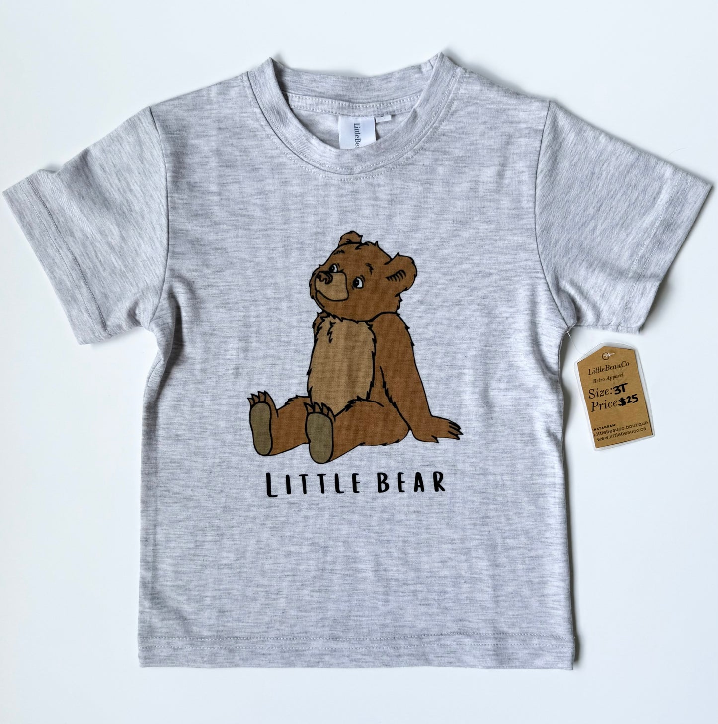 Little Beau Co. Grey Little Bear T-Shirt - New (3 Years)