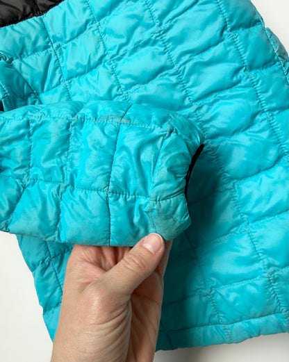 The North Face Thermoball Light Blue & Black Quilted Jacket (5 Years)