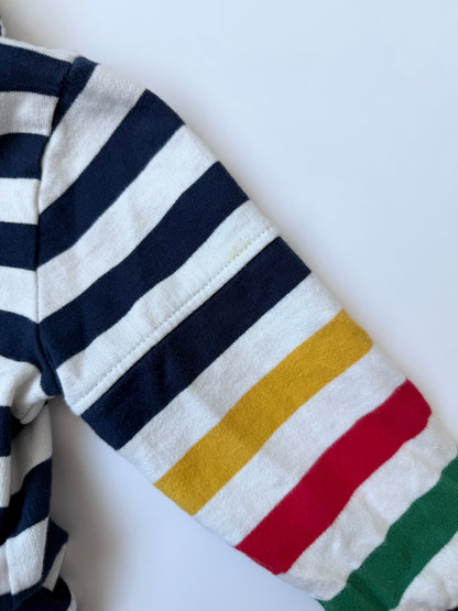 Hudson’s Bay Company Stripes Striped Hooded Zip Up Sweater (12-18 Months)