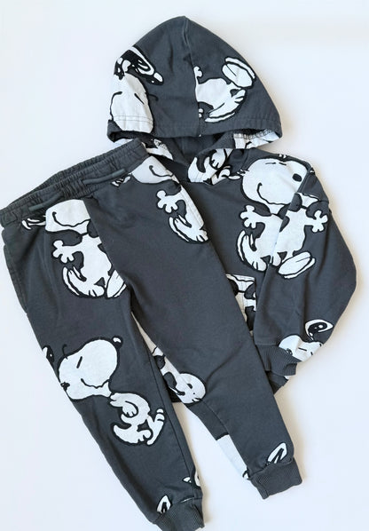 Peanuts x Snoopy Grey Hoodie & Pants Set (3T)