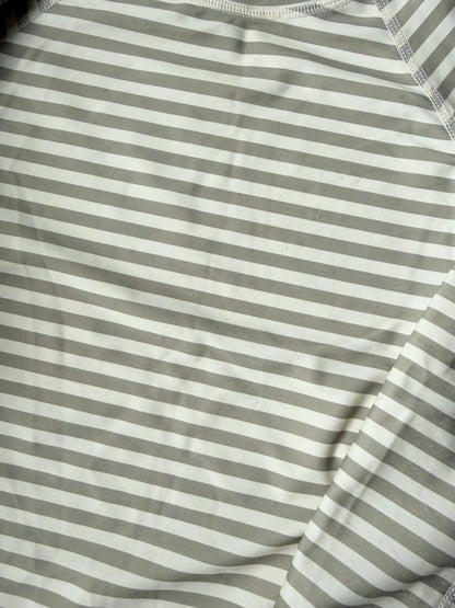 Quincy Mae Green & White Stripes Long Sleeve Rashguard Top & Matching Shorts (4-5 Years)