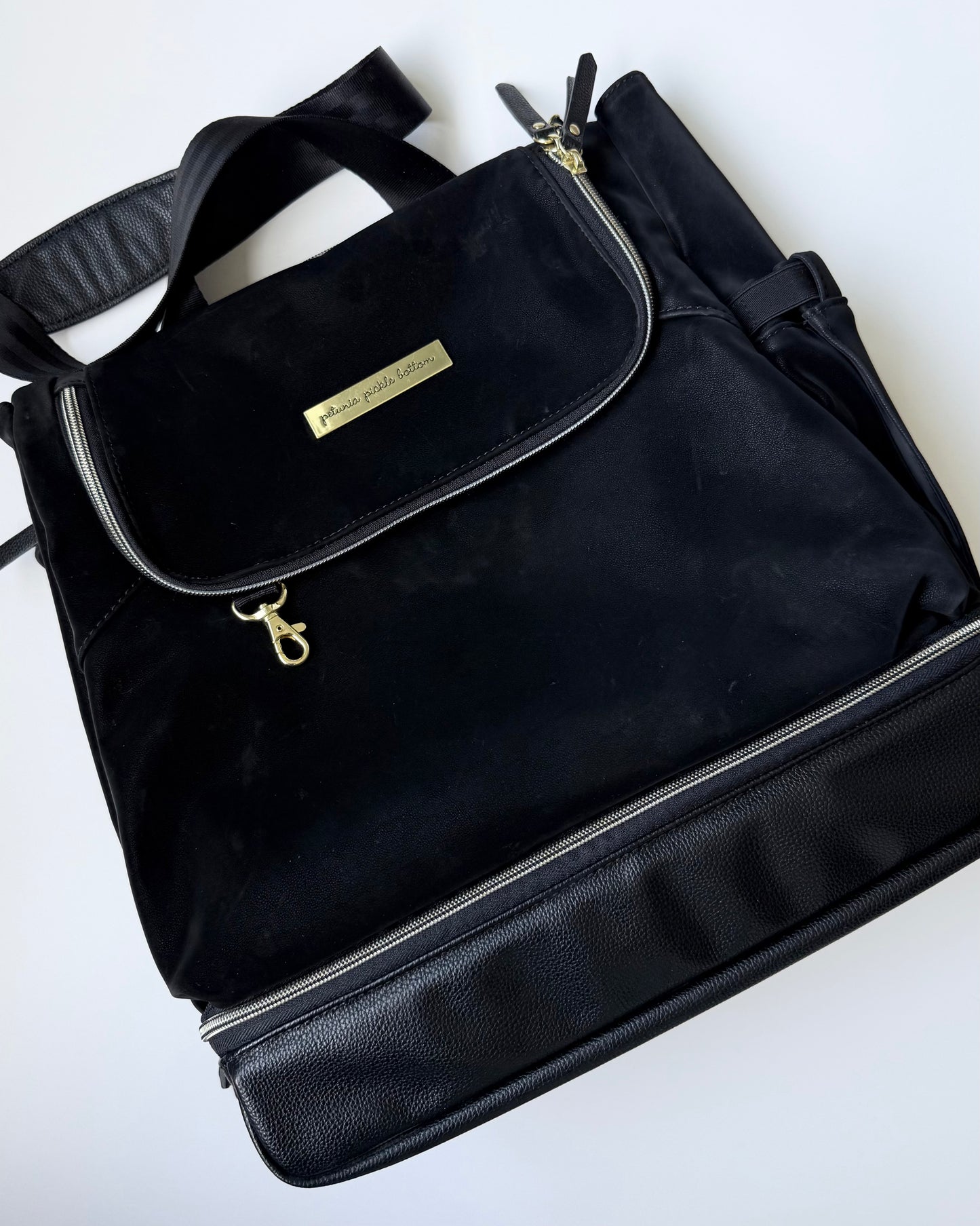Petunia Pickle Bottom Pivot Backpack Diaper Bag in Twilight Black