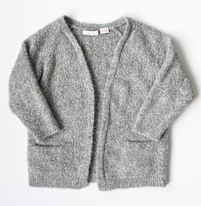 Zara Grey Fuzzy Knit Cardigan (2-3 Years)