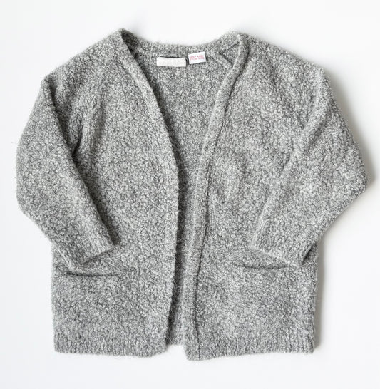 Zara Grey Fuzzy Knit Cardigan (2-3 Years)