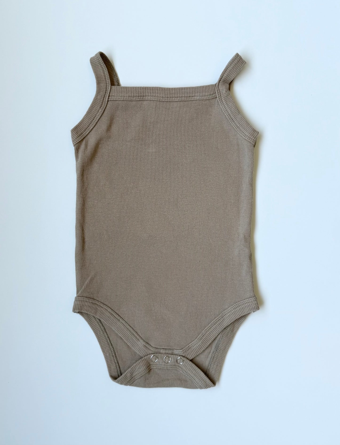 Field Day Brown Ribbed Tank Top Bodysuit (12-18 Months)