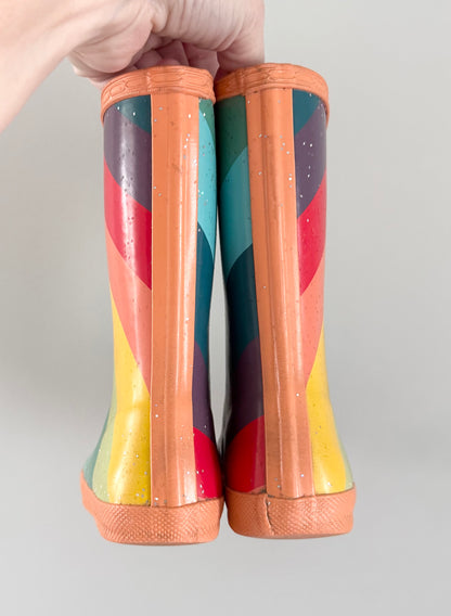 Hunter Rainbow Sparkle Rubber Boots (UK10)
