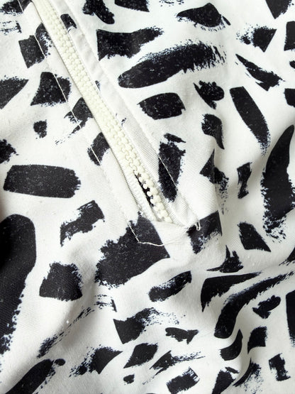 Current Tyed White & Black Strokes Sunsuit (12 Months)