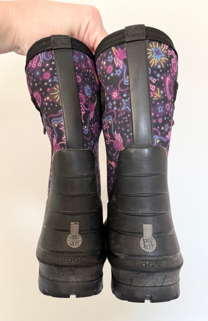 BOGS Black Neoclassic Neon Unicorn Boots (13)