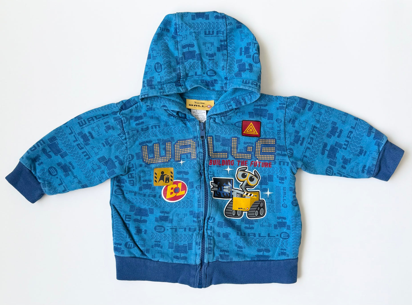 Y2K Disney Pixar Blue Walle Zip Up Hoodie (2T)