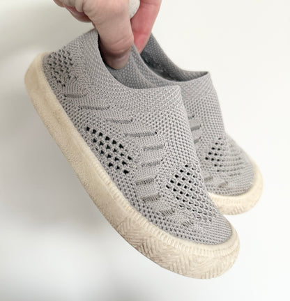Jan & Jul Grey Knit Slip Ons (8)
