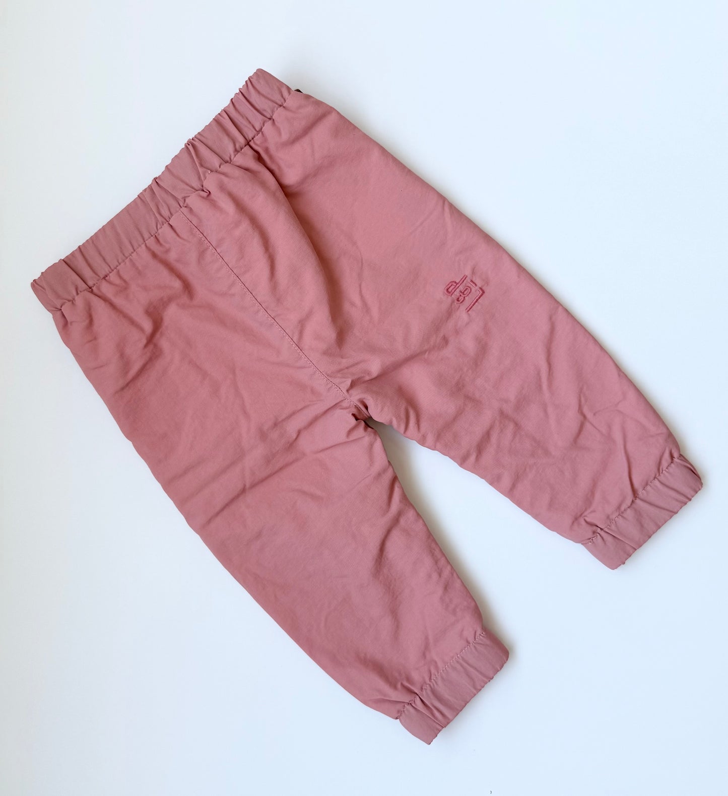 LP Apparel Pink Fleece Lined Wind Pants (6-12 Months)