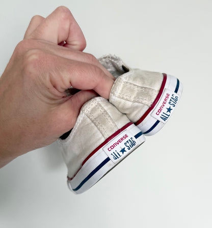 Converse White Lace Up Sneakers (7)