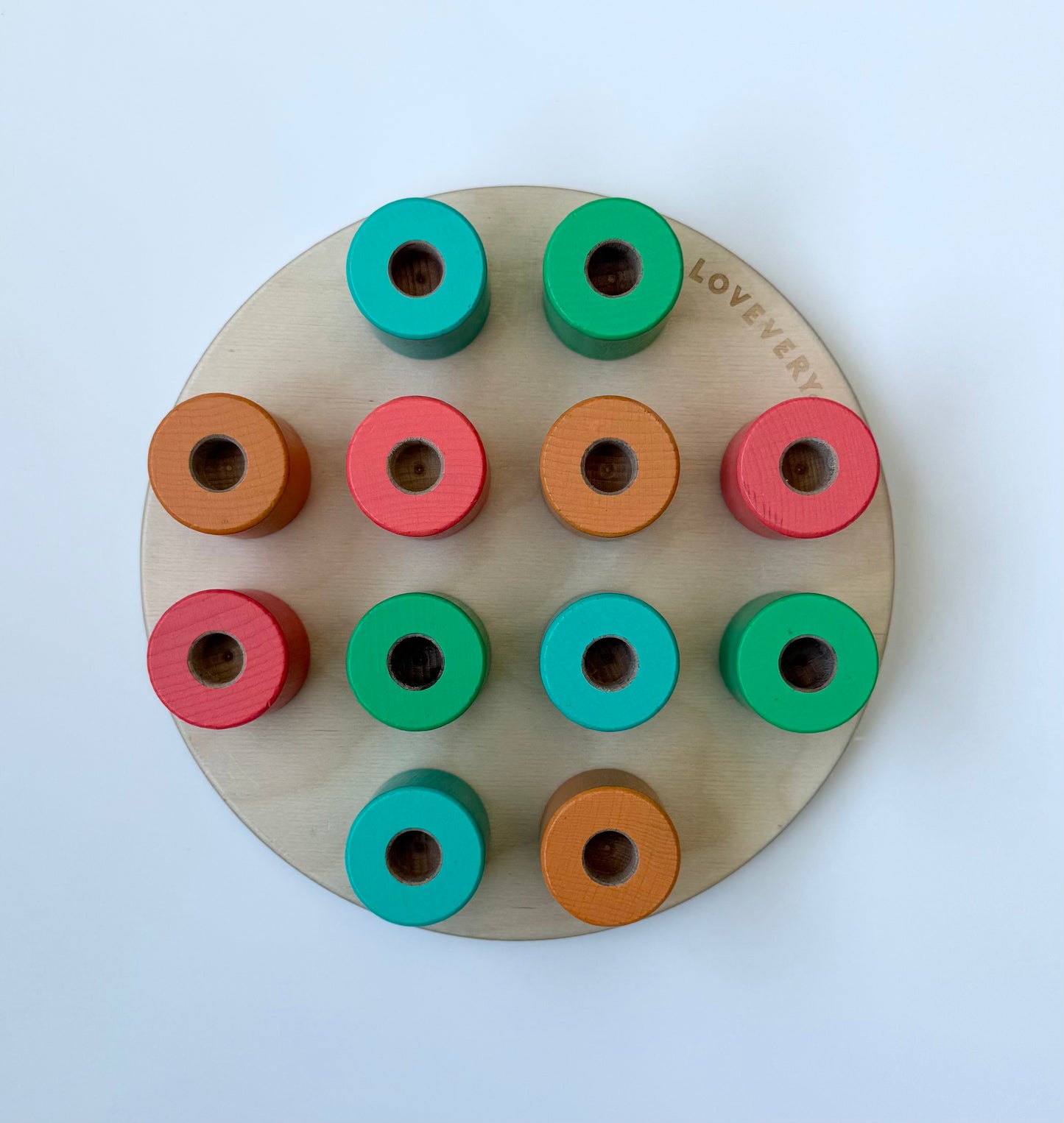Lovevery Wooden Stacking Pegboard