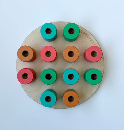 Lovevery Wooden Stacking Pegboard