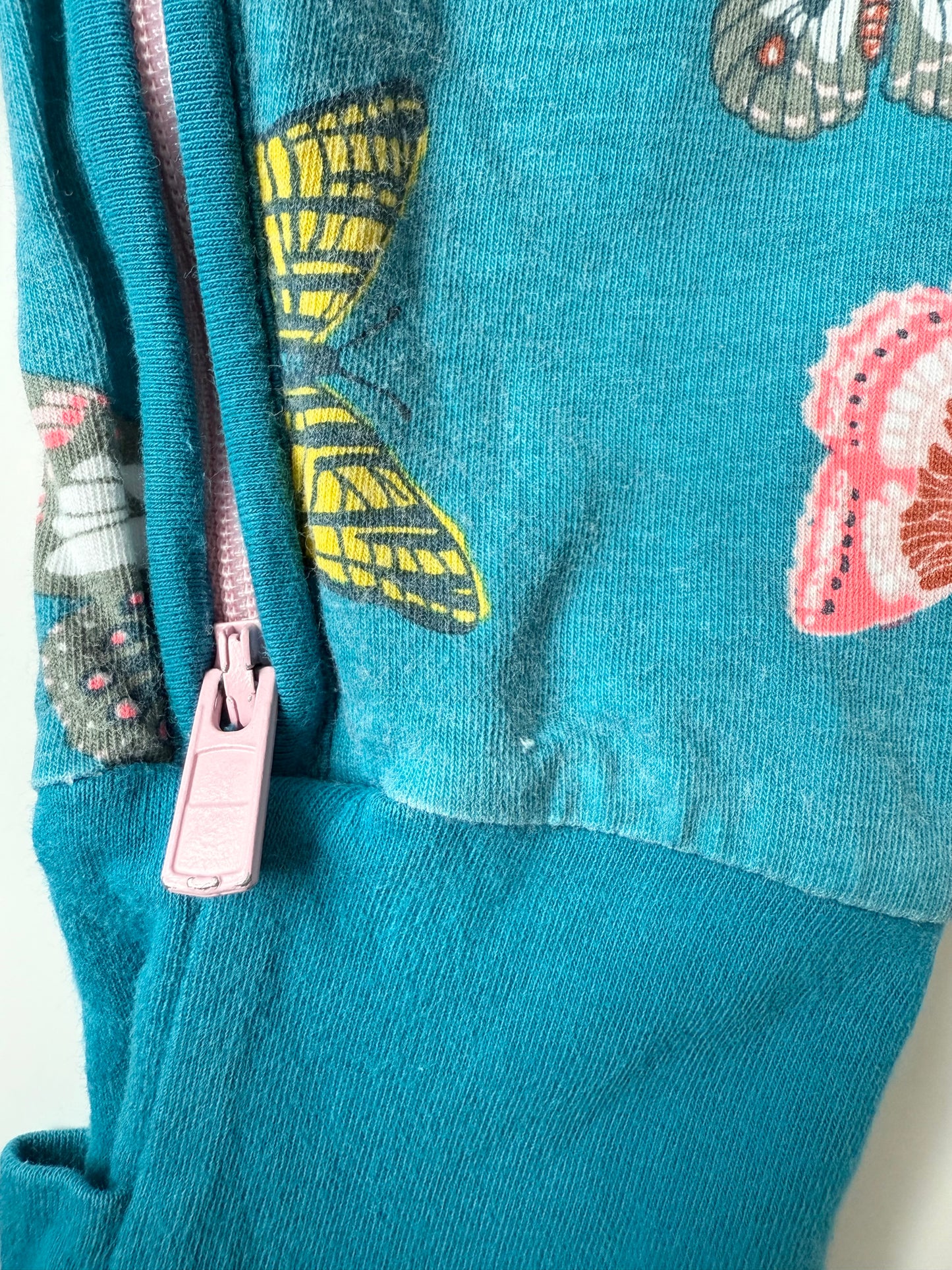 Bonds Wondersuit Blue Butterflies Sleeper Romper (12-18 Months)