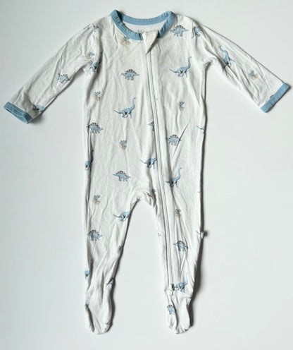 Kyte Jurassic Zipper Footie Sleeper (3-6 Months)