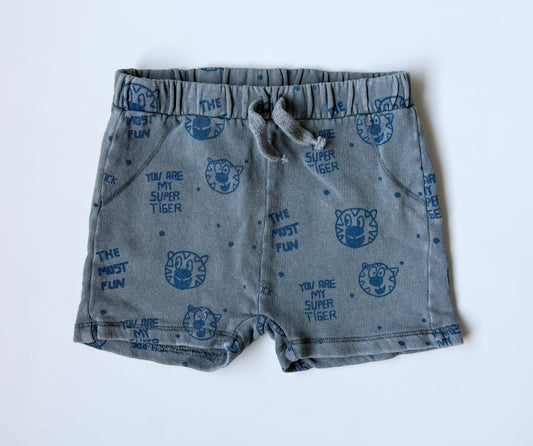 Zara Grey & Navy “Super Tiger” Sweat Shorts (2-3 Years)