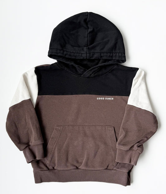 H&M Brown & Black “Good Times” Hoodie (2-4 Years)