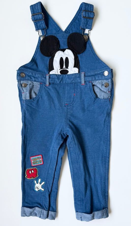 The Disney Store Mickey Mouse Jean Overalls (18-24 Months)