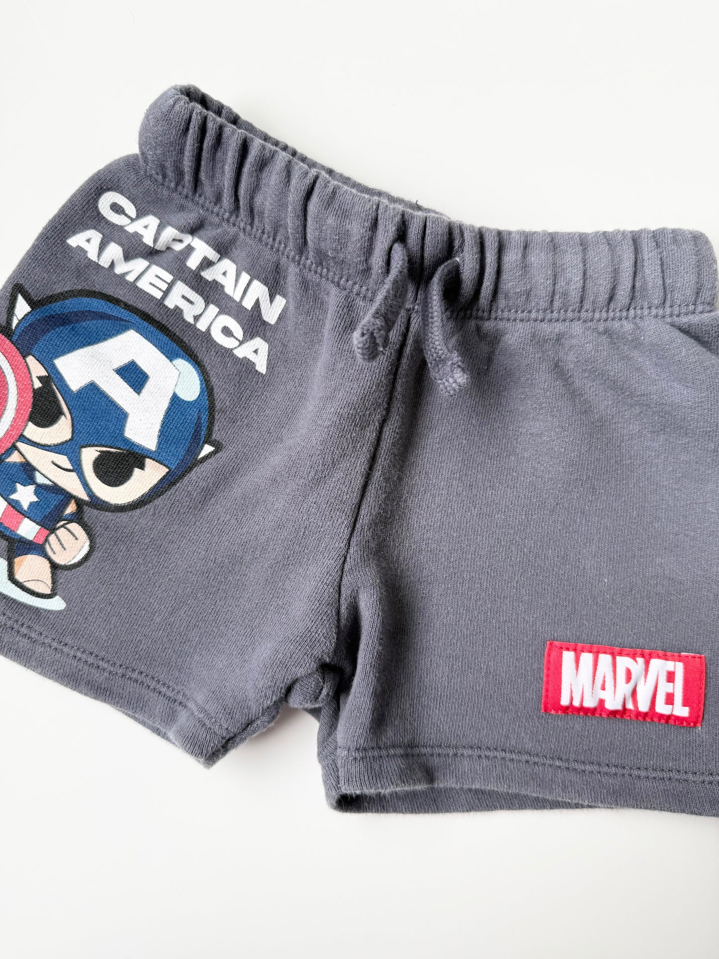 Zara x Marvel Grey Captain America Sweat Shorts (2-3 Years)