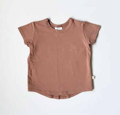Jax & Lennon Brown Basic T-Shirt (6-12 Months)