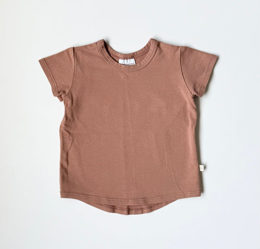 Jax & Lennon Brown Basic T-Shirt (6-12 Months)