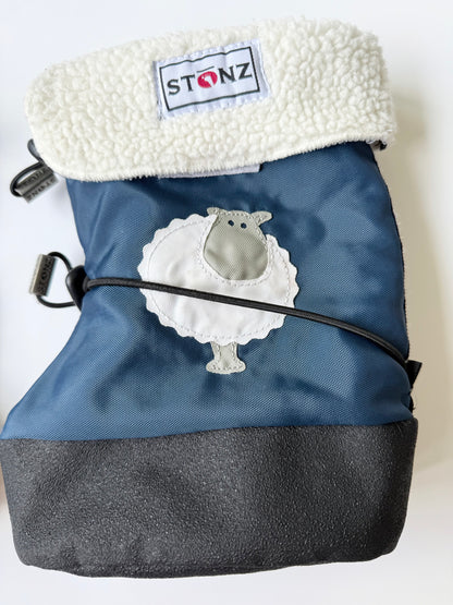 Stonz Blue Sheep Winter Booties - Lined (Large)