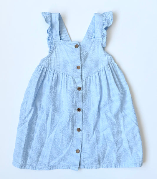 H&M Light Blue Textured Tank Dress (18-24 Months)