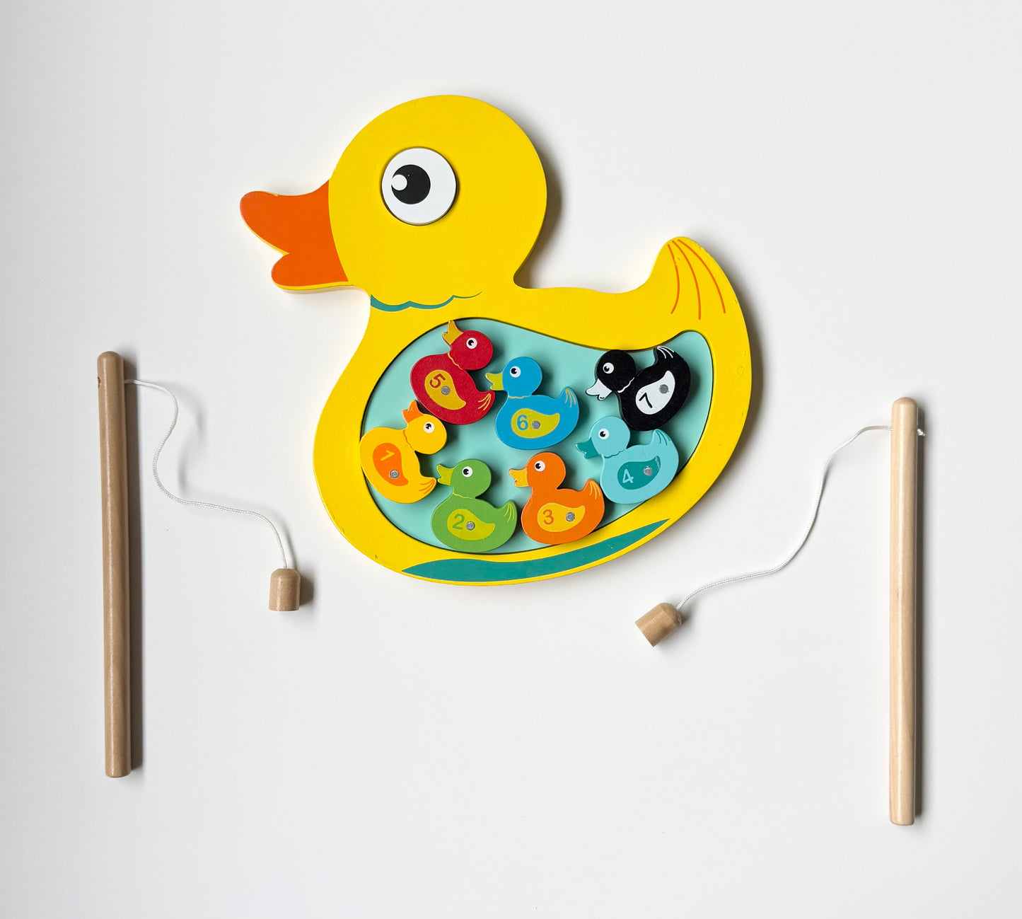 Jumini Wooden Magnetic Duck Fishing Game