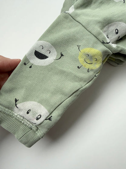 H&M Green “I Will Change The World” Smiley Sweater (6-9 Months)