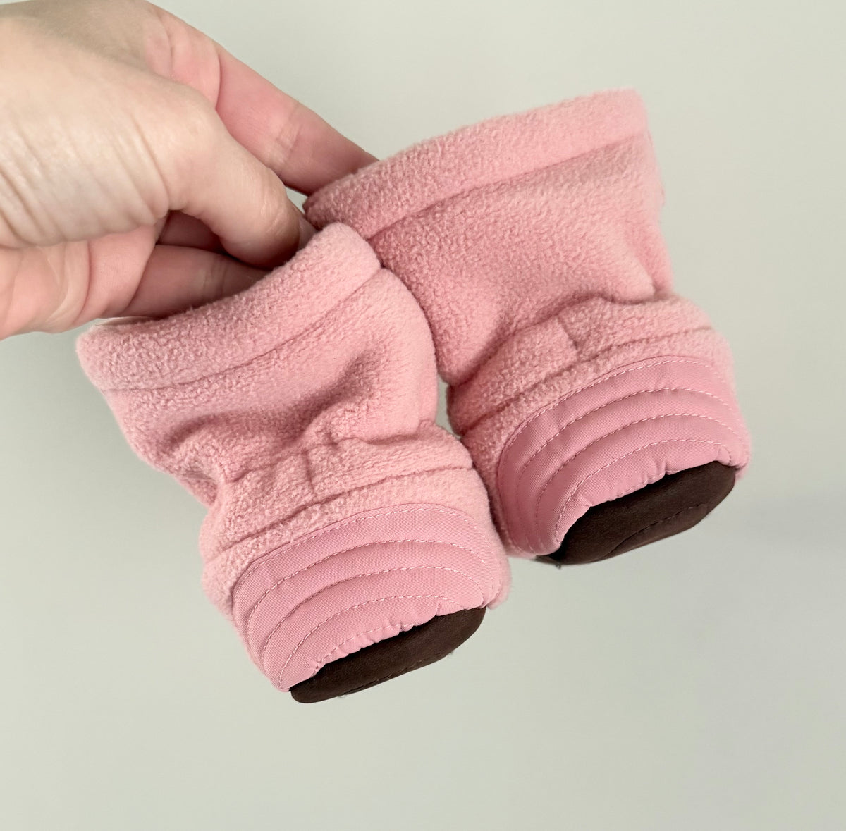 Jan & Jul Stay-Put Pink Cozy Booties (3/4)