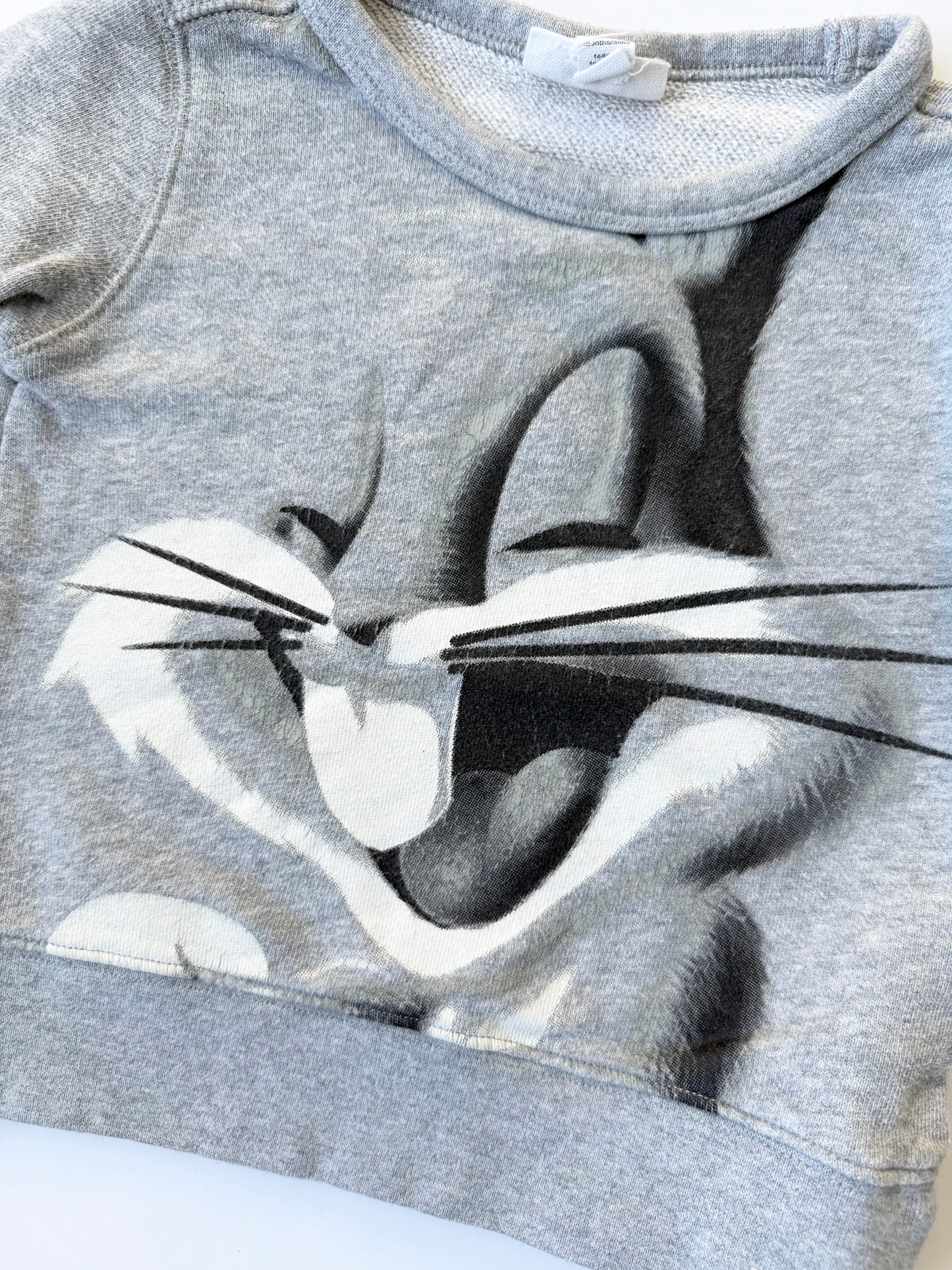 Baby Gap x Warner Brothers Looney Tunes Grey Bugs Bunny Sweater (12-18 Months)