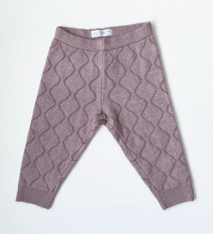 Zara Purple Fuzzy Squiggle Pants (2-3 Years)