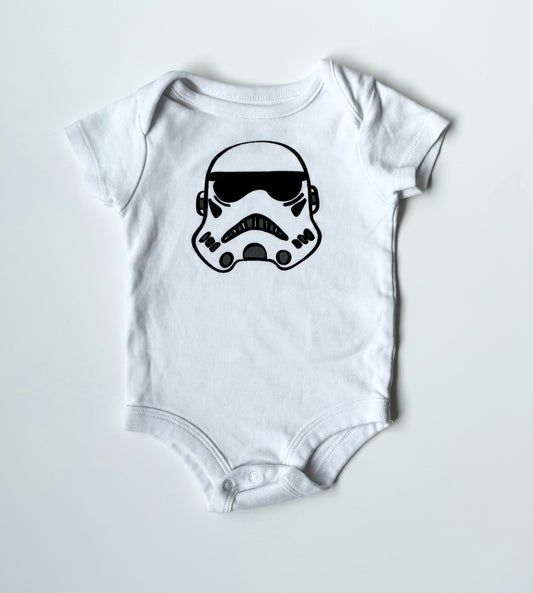 Star Wars White Storm Trooper Bodysuit (6 Months)