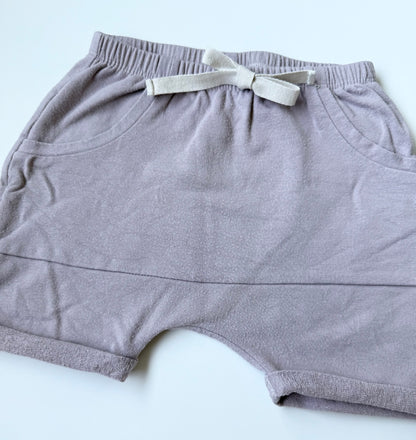 Posh & Cozy Lavender Jogger Shorts (2T)