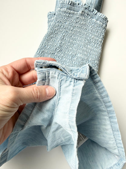 Baby Gap Light Jean Tank Shorty Romper (2 Years)
