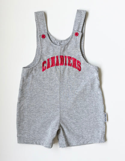 Montreal Canadiens Grey & Red Romper & Matching Bomber Sweater Hockey Set (24 Months)