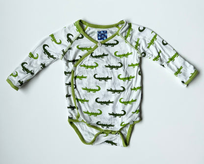 KicKee Pants Alligator Kimono Bodysuit (0-3 Months)