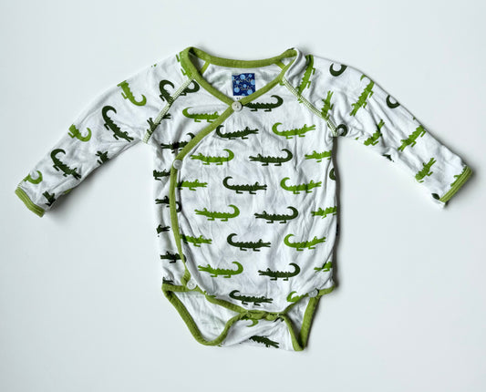 KicKee Pants Alligator Kimono Bodysuit (0-3 Months)