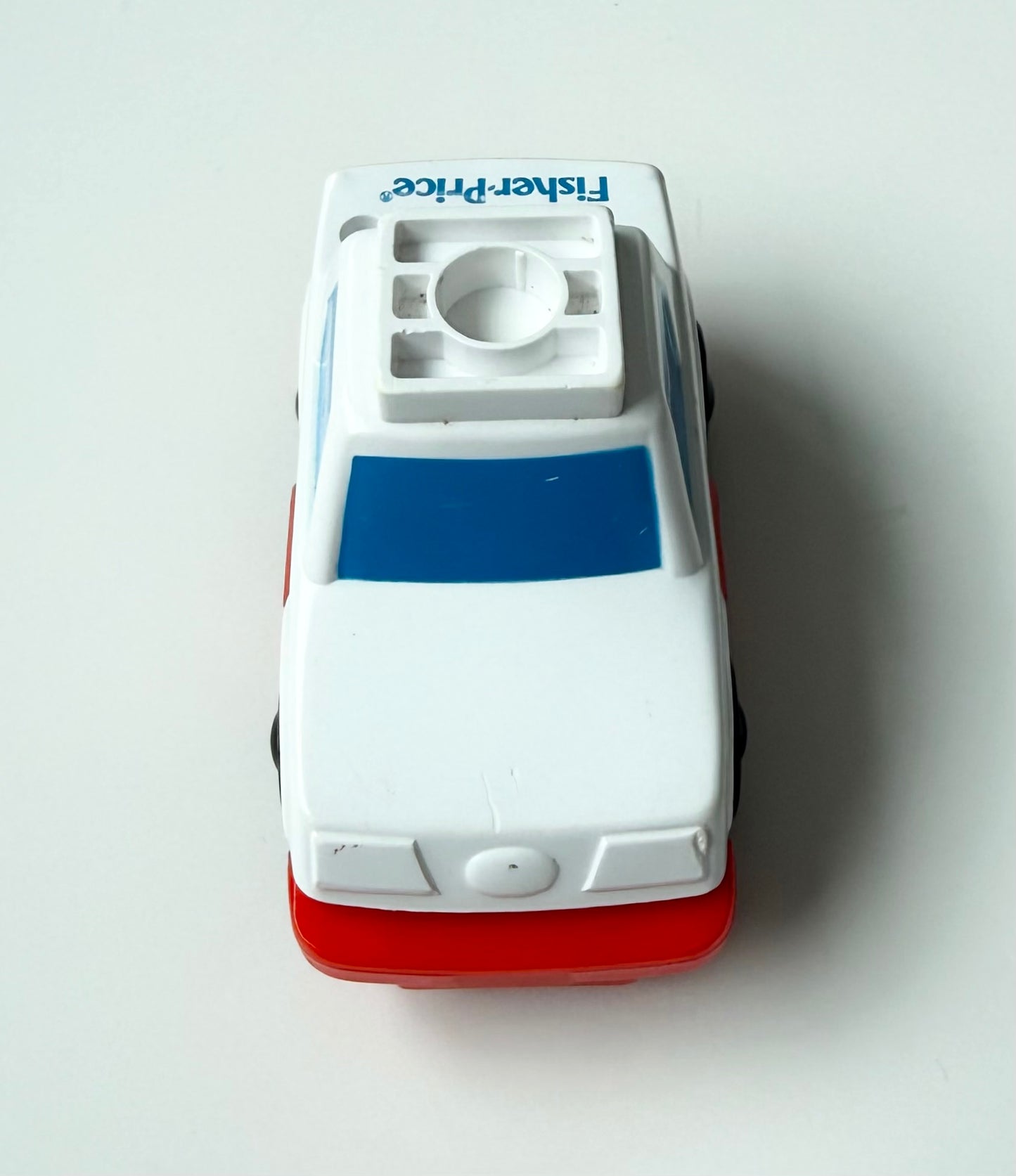 Fisher-Price Little People Geotrax White Police Wheelie Car