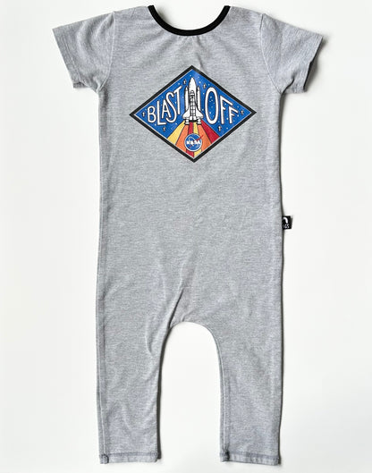 RAGS Grey “Blast Off” TShirt Romper (12-18 Months)
